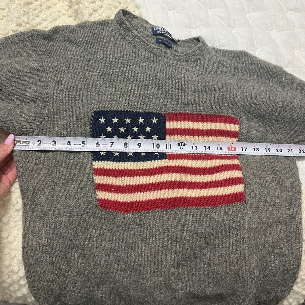 Polo Ralph Lauren Wool American Flag Sweater - Picture 7 of 11